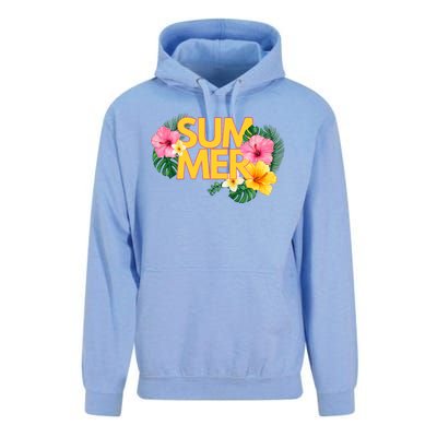 Summer Tropical Floral Unisex Surf Hoodie