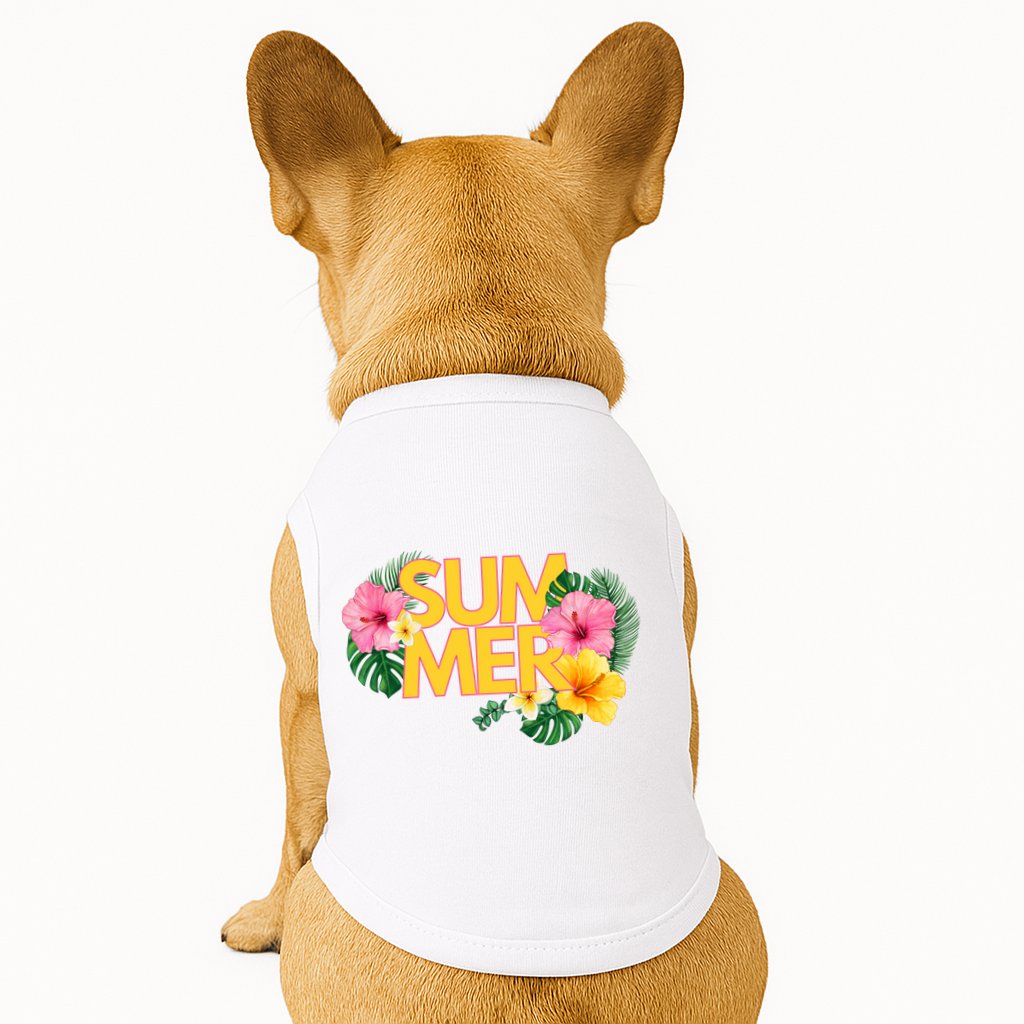 Summer Tropical Floral Doggie Tank