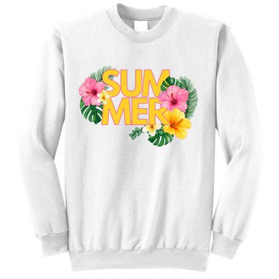 Summer Tropical Floral Sweatshirt