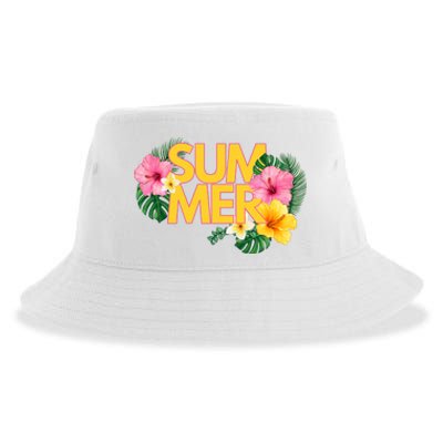 Summer Tropical Floral Sustainable Bucket Hat