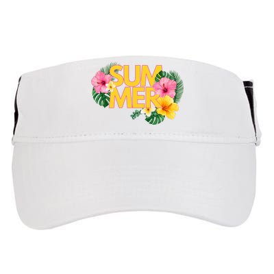 Summer Tropical Floral Adult Drive Performance Visor