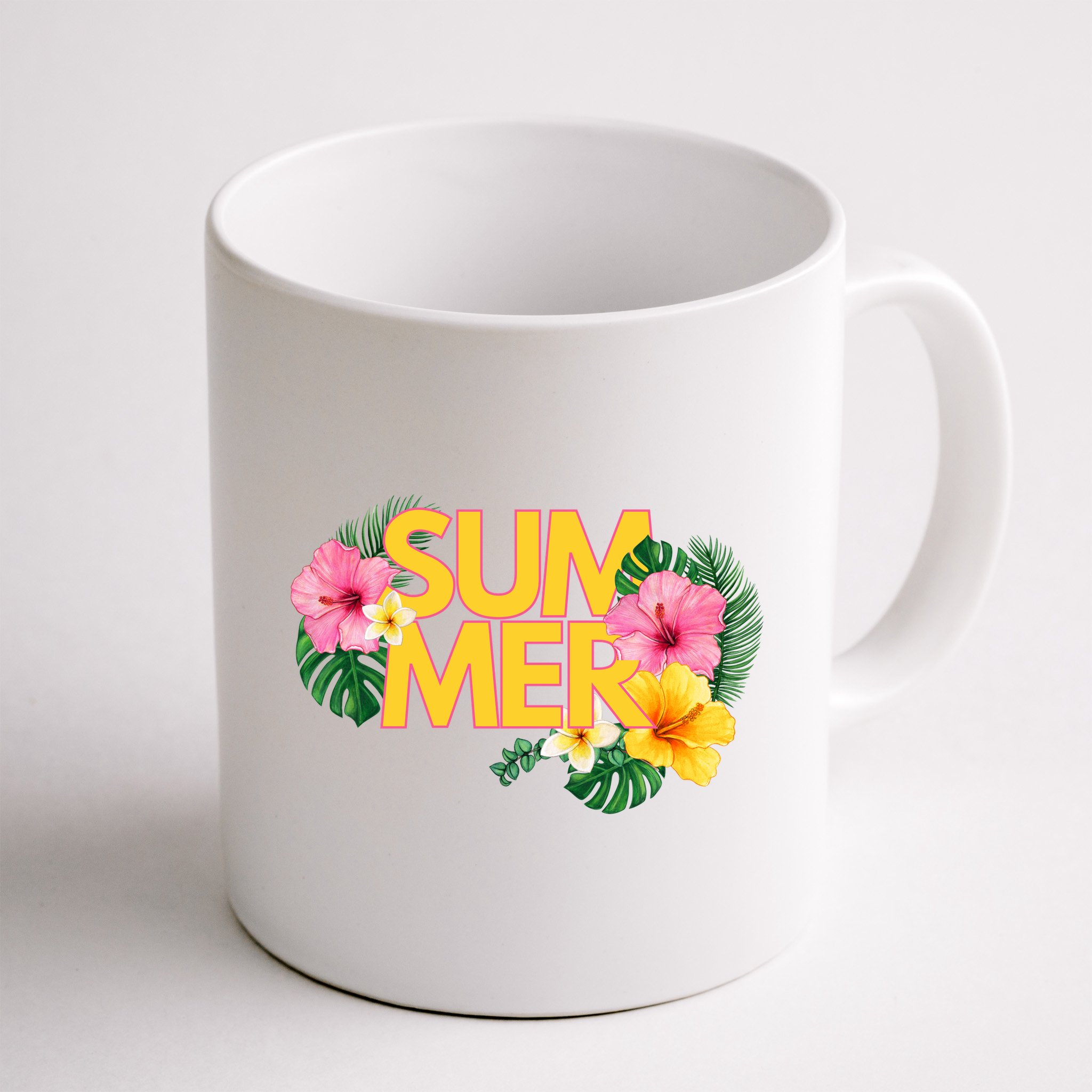 Summer Tropical Floral Mug