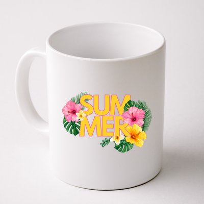Summer Tropical Floral Mug