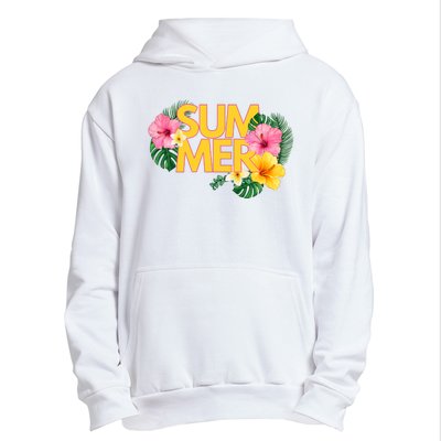 Summer Tropical Floral Urban Pullover Hoodie