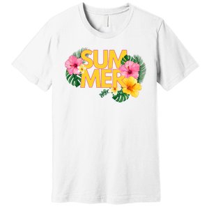 Summer Tropical Floral Premium T-Shirt