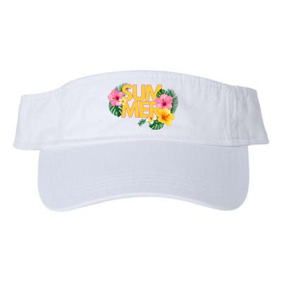 Summer Tropical Floral Valucap Bio-Washed Visor