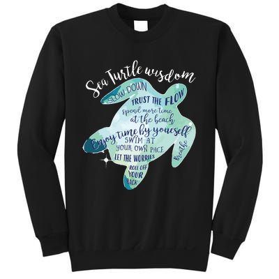 Sea Turtle For Women Wisdom Turtle Turtle Beach Sweatshirt