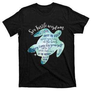 Sea Turtle For Women Wisdom Turtle Turtle Beach T-Shirt