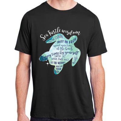 Sea Turtle For Women Wisdom Turtle Turtle Beach Adult ChromaSoft Performance T-Shirt