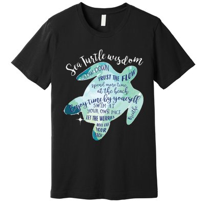 Sea Turtle For Women Wisdom Turtle Turtle Beach Premium T-Shirt