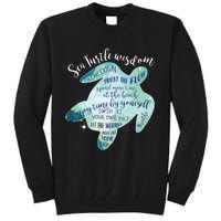 Sea Turtle For Women Wisdom Turtle Turtle Beach Tall Sweatshirt