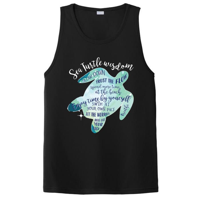 Sea Turtle For Women Wisdom Turtle Turtle Beach PosiCharge Competitor Tank