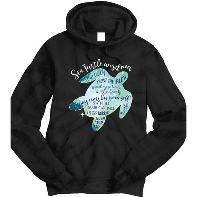 Sea Turtle For Women Wisdom Turtle Turtle Beach Tie Dye Hoodie