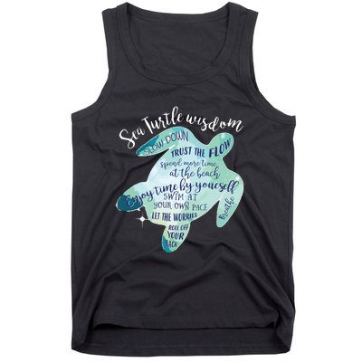 Sea Turtle For Women Wisdom Turtle Turtle Beach Tank Top