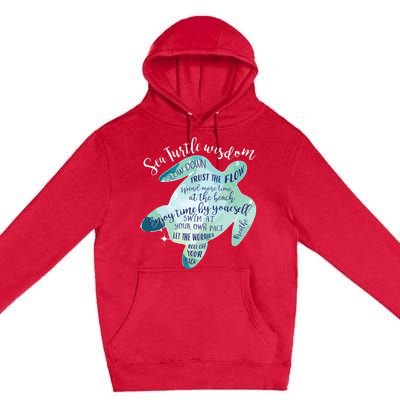 Sea Turtle For Women Wisdom Turtle Turtle Beach Premium Pullover Hoodie