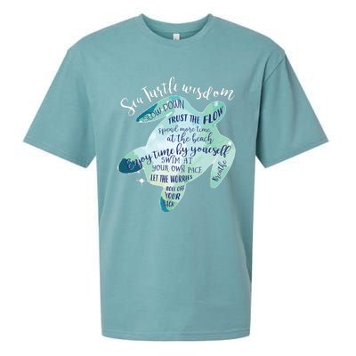 Sea Turtle For Women Wisdom Turtle Turtle Beach Sueded Cloud Jersey T-Shirt