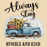 Sunflower Truck Farm Always Stay Humble And Kind Drawstring Bag