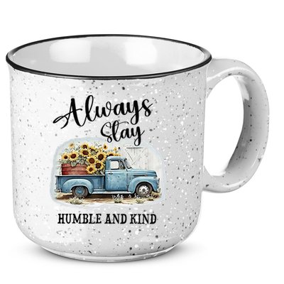 Sunflower Truck Farm Always Stay Humble And Kind 15oz Campfire Ceramic Mug