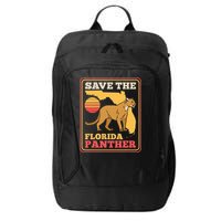 Save The Florida Panther Retro Wildlife Cougar City Backpack