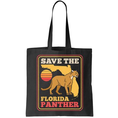 Save The Florida Panther Retro Wildlife Cougar Bag