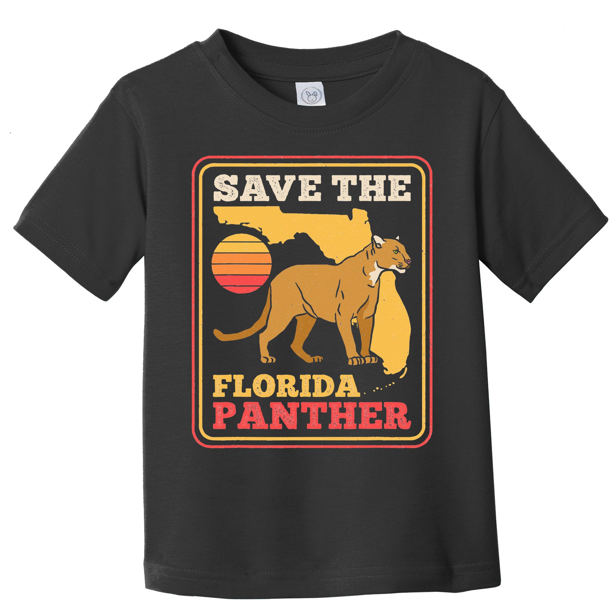 Save The Florida Panther Retro Wildlife Cougar Toddler T-Shirt