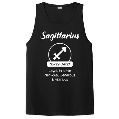 Sagittarius Traits Funny Zodiac Design Gift For Sagittarius Gift PosiCharge Competitor Tank