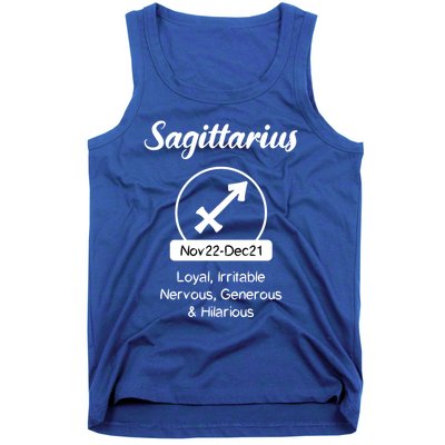 Sagittarius Traits Funny Zodiac Design Gift For Sagittarius Gift Tank Top