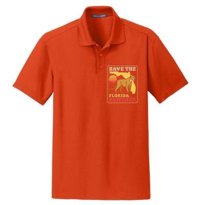 Save The Florida Panther Dry Zone Grid Polo