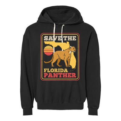 Save The Florida Panther Garment-Dyed Fleece Hoodie