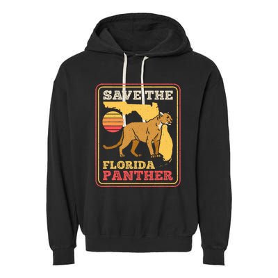 Save The Florida Panther Garment-Dyed Fleece Hoodie