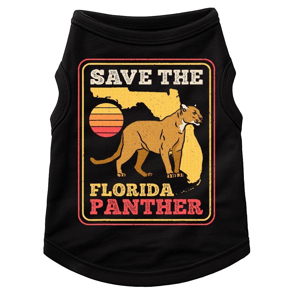 Save The Florida Panther Doggie Tank