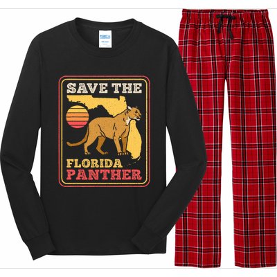 Save The Florida Panther Long Sleeve Pajama Set