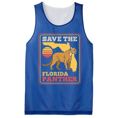 Save The Florida Panther Mesh Reversible Basketball Jersey Tank