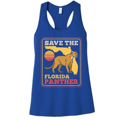 Save The Florida Panther Women's Racerback Tank