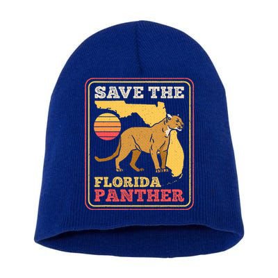 Save The Florida Panther Short Acrylic Beanie