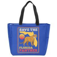 Save The Florida Panther Zip Tote Bag