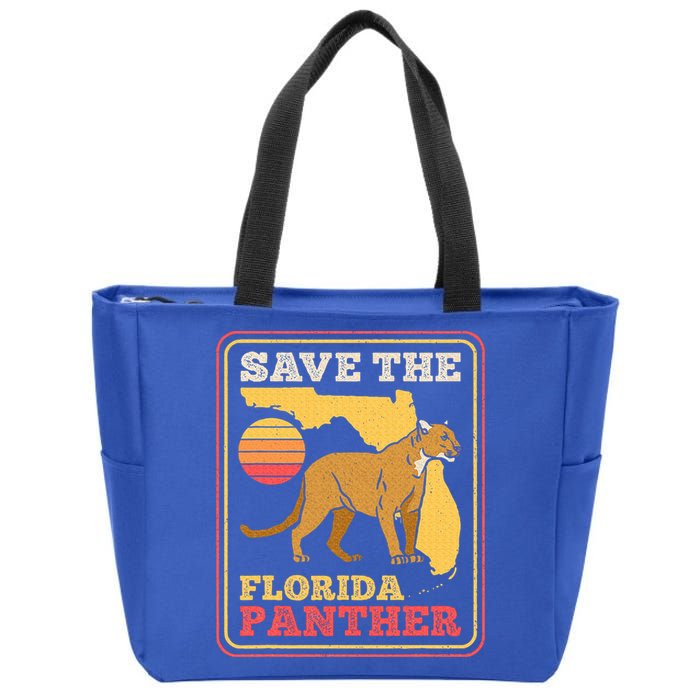 Save The Florida Panther Zip Tote Bag