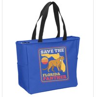 Save The Florida Panther Zip Tote Bag