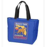 Save The Florida Panther Zip Tote Bag