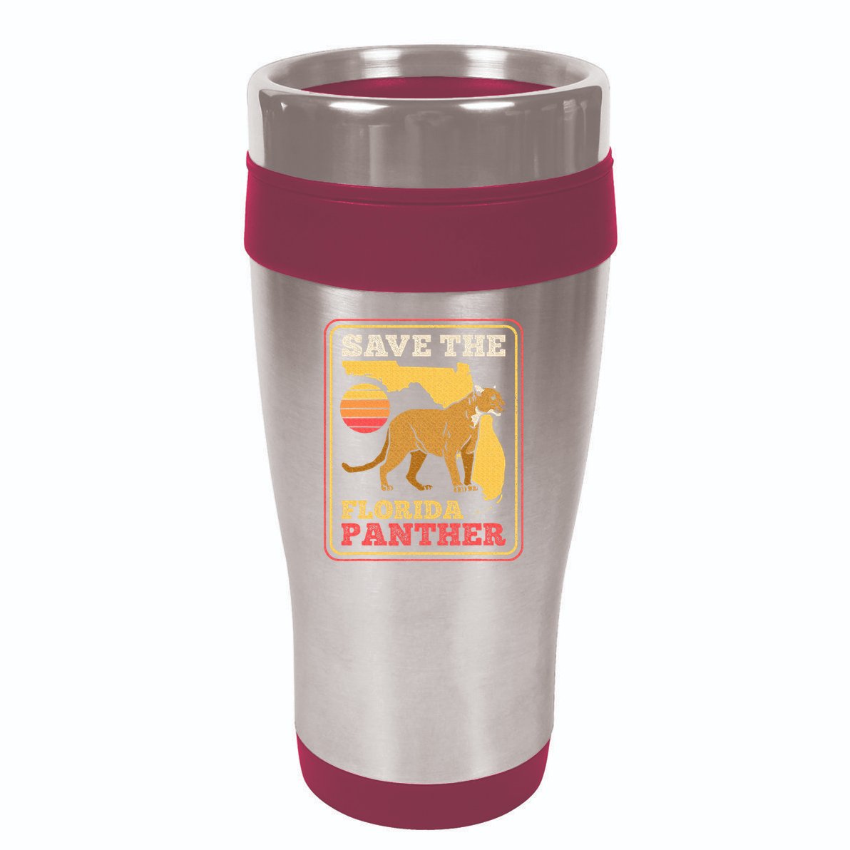 Save The Florida Panther 16oz Travel Tumbler