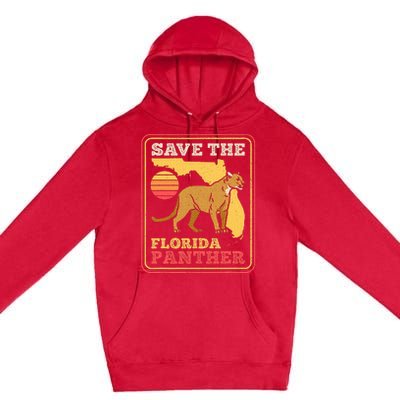 Save The Florida Panther Premium Pullover Hoodie