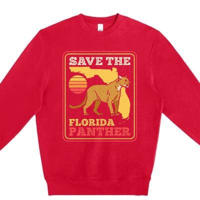 Save The Florida Panther Premium Crewneck Sweatshirt