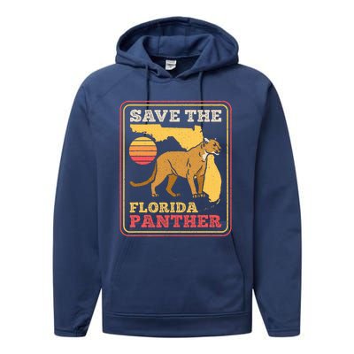 Save The Florida Panther Performance Fleece Hoodie