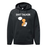 Shit Talker Funny Graphic Performance Fleece Hoodie