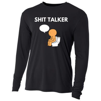 Shit Talker Funny Graphic Cooling Performance Long Sleeve Crew