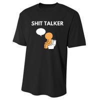 Shit Talker Funny Graphic Performance Sprint T-Shirt