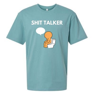 Shit Talker Funny Graphic Sueded Cloud Jersey T-Shirt