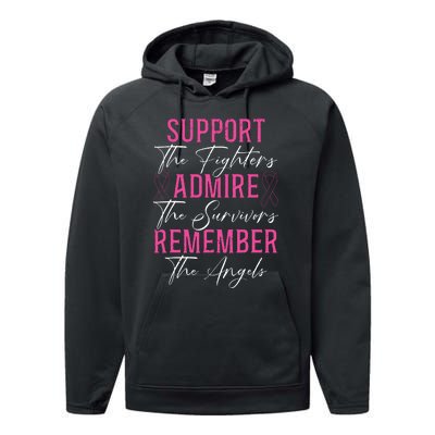 Support The Fighters Breast Cancer Awareness Month Support Performance Fleece Hoodie