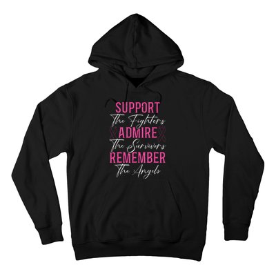 Support The Fighters Breast Cancer Awareness Month Support Hoodie