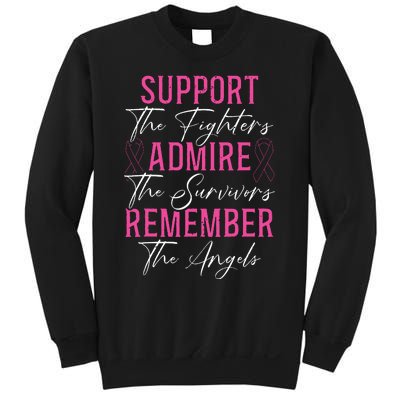 Support The Fighters Breast Cancer Awareness Month Support Sweatshirt